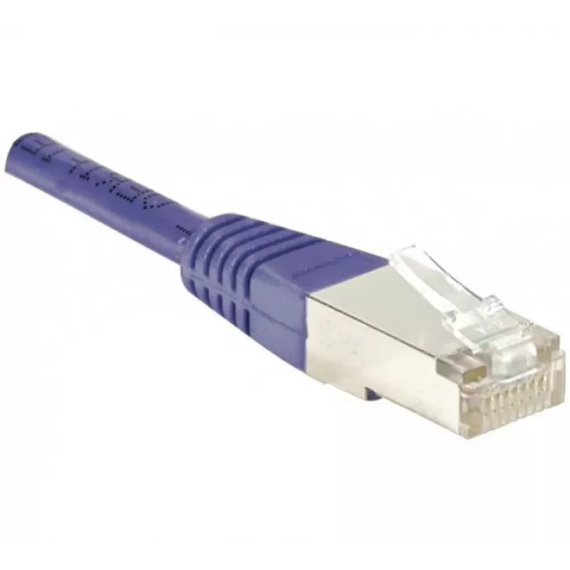 EXERTIS CONNECT Cat.6 F/UTP -verkkokaapeli, violetti, 50 m, Slim Bend Protection 853356