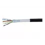 EXERTIS CONNECT ulko-verkkokaapeli F/UTP CAT.6 vedenpitävä musta 10 m 845044
