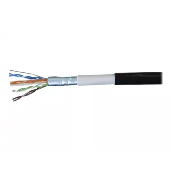 EXERTIS CONNECT ulko-verkkokaapeli F/UTP CAT.6 vedenpitävä musta 10 m 845044