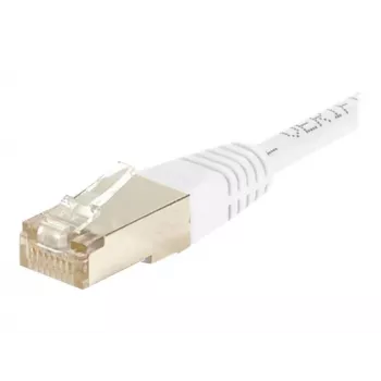 EXERTIS CONNECT CAT.6 F/UTP -verkkokaapeli, valkoinen, 3,0 m, Slim Bend Protection 853814