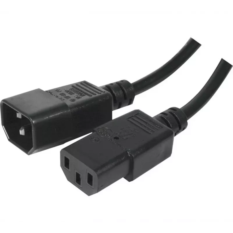 EXERTIS CONNECT jatkojohto IEC C13 musta 7,5 m (EXC808051)