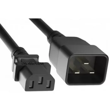 EXERTIS CONNECT jatkojohto IEC C20–C13 3 m musta 808001