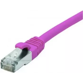 EXERTIS CONNECT Cat 6 F/UTP -verkkokaapeli, PoE, halogeeniton, roosa, 10 m 854437