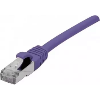 EXERTIS CONNECT Cat. 6 F/UTP PoE halogeeniton verkkokaapeli, violetti, 0,5 m, snagless 854410
