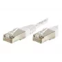 Exertis Connect 853816 Cat.6 F/UTP -kytkentäkaapeli, 10 m, valkoinen, ohut taivutussuoja