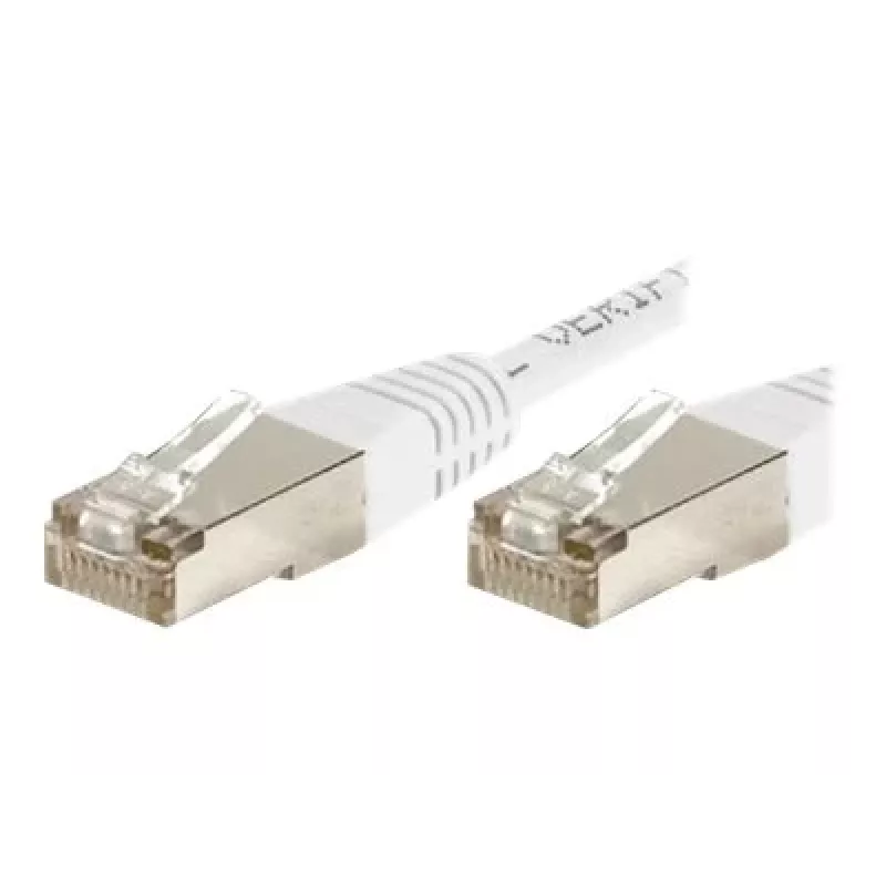 Exertis Connect 853816 Cat.6 F/UTP -kytkentäkaapeli, 10 m, valkoinen, ohut taivutussuoja