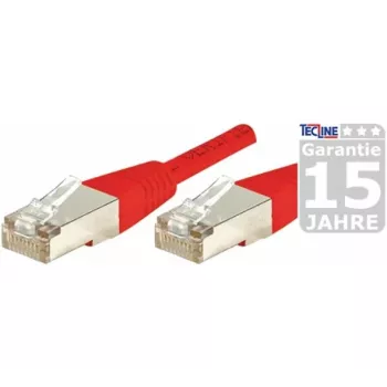 EXERTIS CONNECT Cat.6 S/FTP -verkkokaapeli, PiMF, punainen, 0,5 m 856829