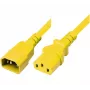 Exertis Connect IEC-virtakaapeli C14 - C13 keltainen 1,8 m 808045
