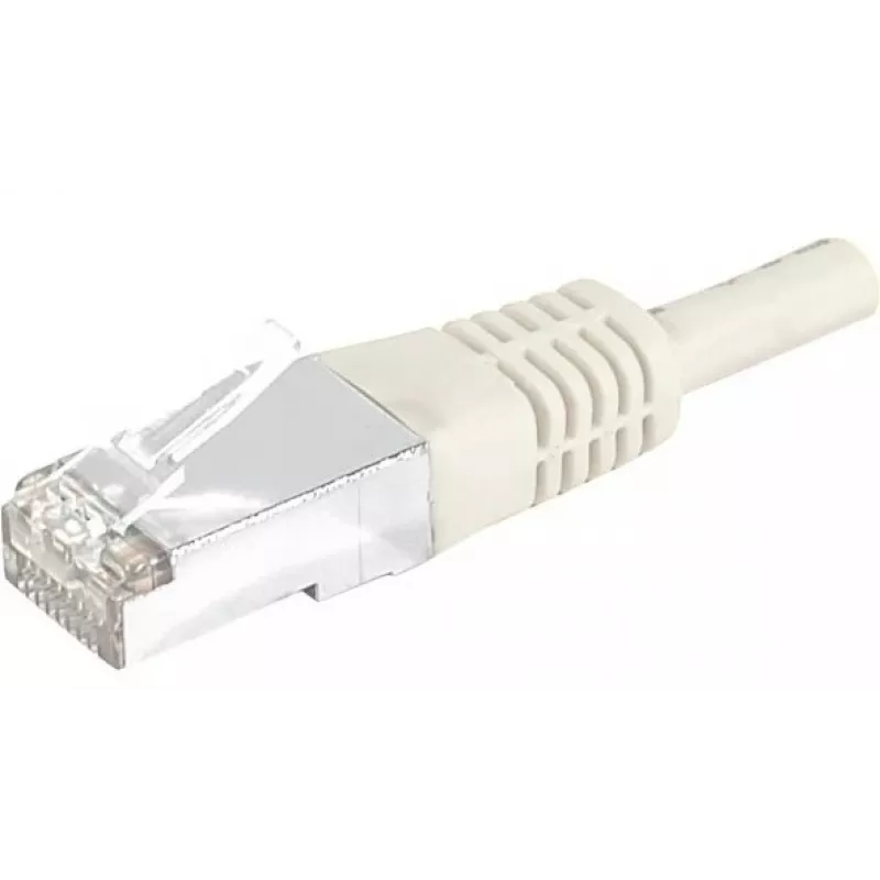 EXERTIS CONNECT Cat6 S/FTP PiMF -verkkokaapeli, harmaa, 0,7 m, ohut snagless-kiristysholkki 856837
