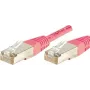 Exertis Connect 854476 Cat6 S/FTP -verkkokaapeli, 0,15 m, pinkki