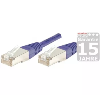 EXERTIS CONNECT Cat.6 S/FTP PiMF -verkkokaapeli, violetti, 3,0 m, Slim Snagless Boot 854457