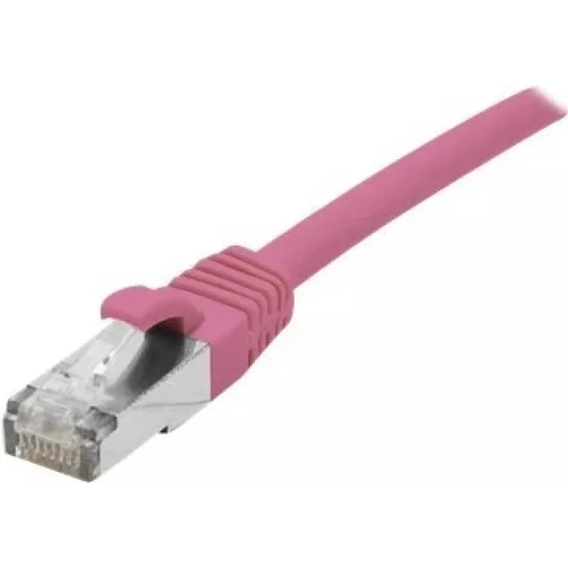 EXERTIS CONNECT Cat 6A S/FTP -verkkokaapeli, roosa, 5 m, Slim Snagless 854380