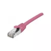 EXERTIS CONNECT Cat 6A S/FTP -verkkokaapeli, roosa, 5 m, Slim Snagless 854380