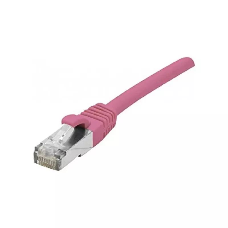 EXERTIS CONNECT Cat 6A S/FTP -verkkokaapeli, roosa, 5 m, Slim Snagless 854380