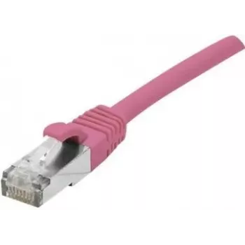 EXERTIS CONNECT Cat 6A S/FTP -verkkokaapeli, roosa, 15 m, Slim Strain Relief 854383