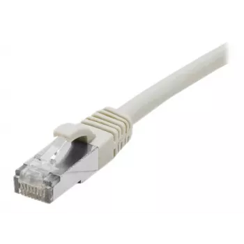 EXERTIS CONNECT Cat. 6A S/FTP -verkkokaapeli, TPE, halogeeniton, GRS-sertifioitu, snagless, harmaa, 1 m 854503