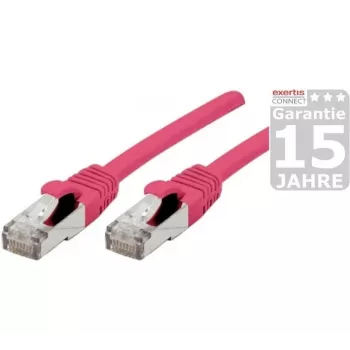 EXERTIS CONNECT Cat 6A S/FTP -verkkokaapeli, roosa, 20 m 854384