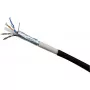 Exertis Connect Cat6 ulkoverkkokaapeli RJ45 - RJ45, F/UTP, 20 m, musta 845046