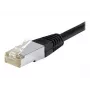 EXERTIS CONNECT Cat.6a F/UTP -verkkokaapeli, 1,5 m, musta, 10 Gbps, Slim Bend Protection 850015