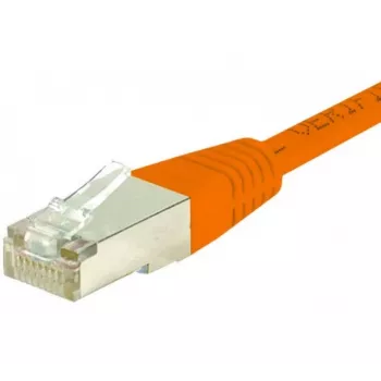 EXERTIS CONNECT CAT.6 S/FTP -verkkokaapeli, PiMF, 0,15 m, oranssi 854463