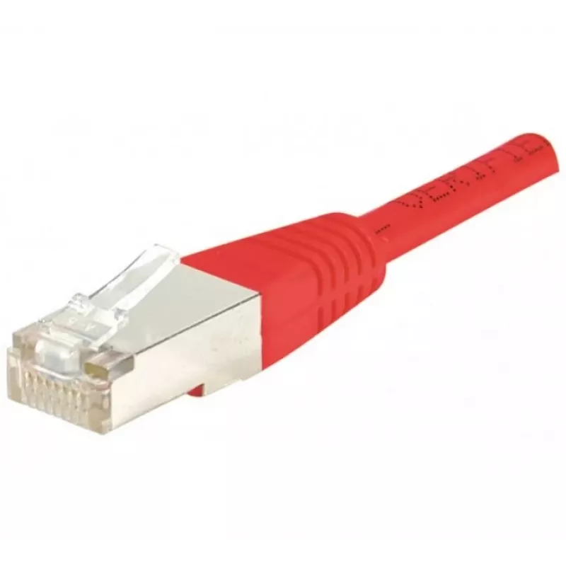 EXERTIS CONNECT Cat5e F/UTP -verkkokaapeli, RJ45, punainen, 0,3 m 857050