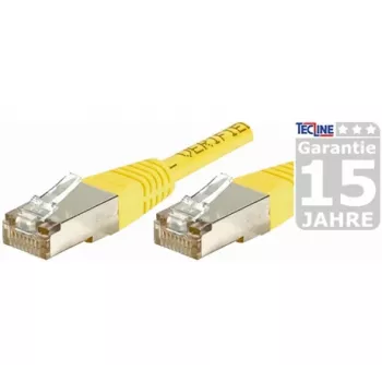 EXERTIS CONNECT Cat.6 F/UTP -verkkokaapeli, 20 m, keltainen, RJ45, Slimline Snagless Boot 853332