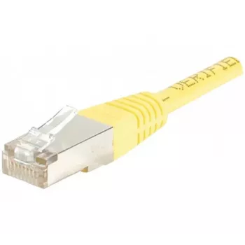 EXERTIS CONNECT Cat.6 F/UTP -verkkokaapeli, 20 m, keltainen, RJ45, Slimline Snagless Boot 853332