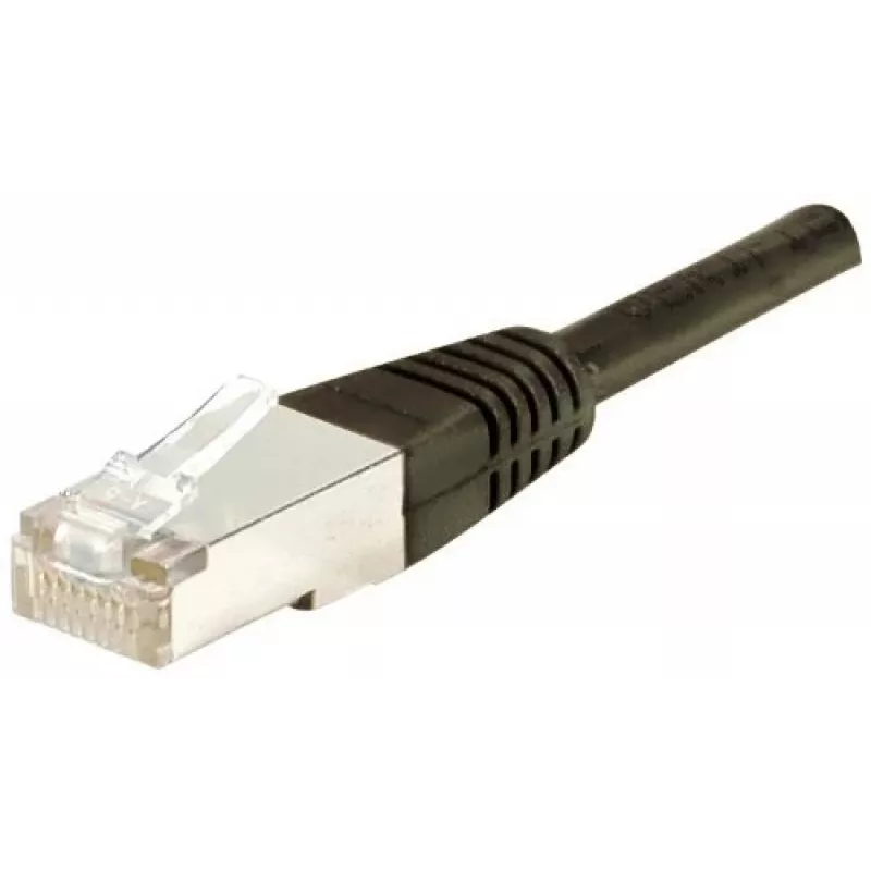EXERTIS CONNECT Cat.6 F/UTP -verkkokaapeli, 30 m, musta, Slim Snagless Boot 853349