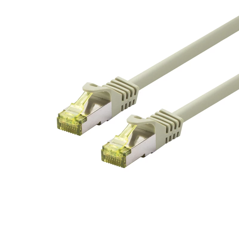 EXERTIS CONNECT Cat.6A S/FTP -verkkokaapeli, 90 m, harmaa, 10 Gbps, Slim Snagless Boot 857795