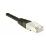 EXERTIS CONNECT Cat.6 S/FTP PiMF -verkkokaapeli, musta, 0,7 m, Slim Snagless 856843
