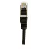EXERTIS CONNECT Cat.6 S/FTP PiMF -verkkokaapeli, musta, 0,7 m, Slim Snagless 856843
