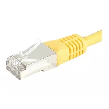 Exertis Connect 856831 Cat.6 S/FTP PiMF -kytkentäkaapeli, 0,5 m, keltainen, ohut taivutussuoja