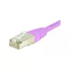Exertis Connect 854479 Cat.6 S/FTP PiMF -kytkentäkaapeli, 0,7 m, pinkki, ohut taivutussuoja