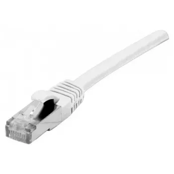 EXERTIS CONNECT Cat.6 F/UTP PoE -halogeeniton valkoinen 25 m verkkokaapeli lukituskielekkeen suojauksella (854407)