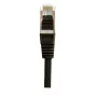 EXERTIS CONNECT Cat.6 S/FTP -verkkokaapeli, PiMF, musta, 1,0 m, Slim Bend Protection 856852