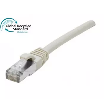 EXERTIS CONNECT Cat. 6A S/FTP -verkkokaapeli, TPE, halogeeniton, GRS-sertifioitu, harmaa, 1,5 m 854504