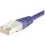 EXERTIS CONNECT CAT.6 S/FTP -verkkokaapeli, PiMF, violetti, 0,5 m, Slim Snagless Boot 854452