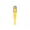 EXERTIS CONNECT Cat.6 F/UTP -verkkokaapeli, keltainen, 1,5 m, Slim Snagless Boot 857930