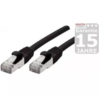 Exertis Connect 858493 Cat6a S/FTP verkkokaapeli, 25 m, musta