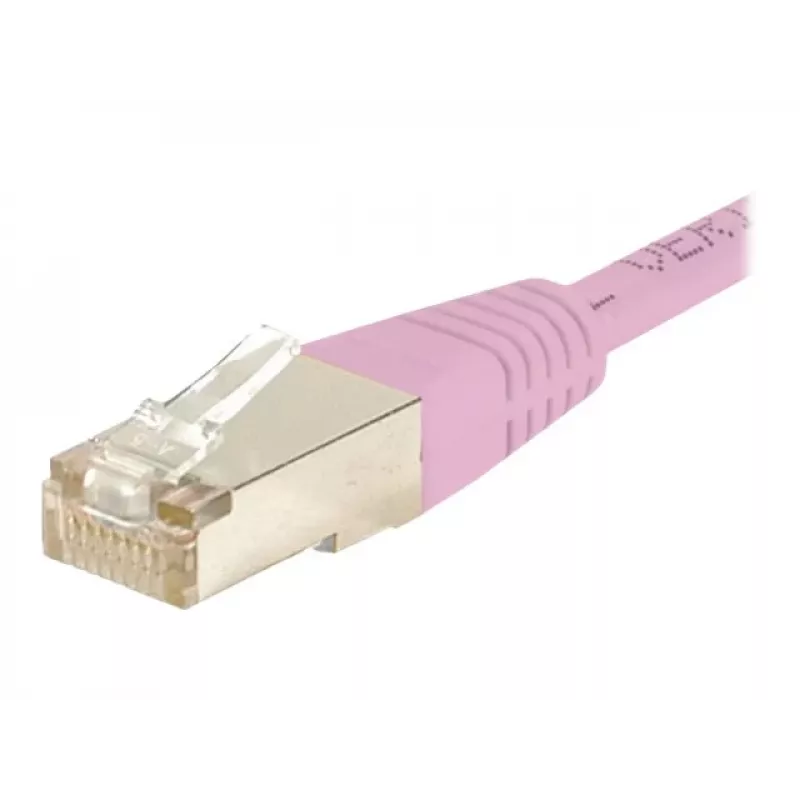Exertis Connect 854478 Cat6 S/FTP patchkaapeli, roosa, 0,5 m, RJ45