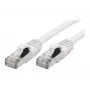 EXERTIS CONNECT S/FTP Cat 6A patchkaapeli, valkoinen, 1,0 m, Slim Snagless Boot 858500