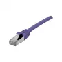 EXERTIS CONNECT Cat 6A S/FTP patchkaapeli, violetti, 0,15 m 858513