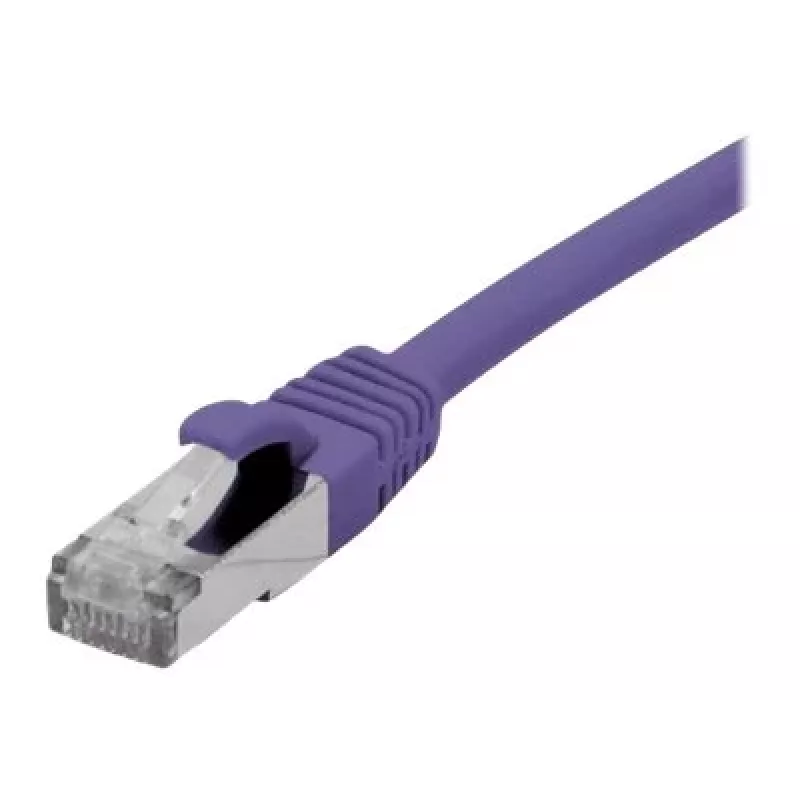 EXERTIS CONNECT Cat 6A S/FTP patchkaapeli, violetti, 0,15 m 858513