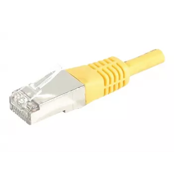 EXERTIS CONNECT Cat.6A S/FTP patchkaapeli, 1,5 m, keltainen, Slim Snagless 858332
