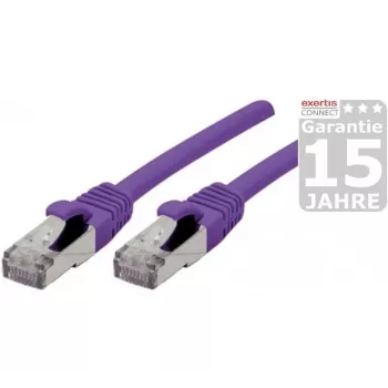 EXERTIS CONNECT Cat 6A S/FTP patchkaapeli, violetti, 7,5 m 858521