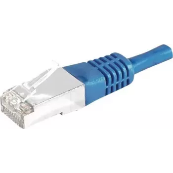 EXERTIS CONNECT Cat.6a F/UTP -verkkokaapeli, 3 m, sininen, 10 Gbps, Slim Bend Protection 859521