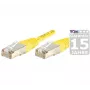 EXERTIS CONNECT Cat.6A S/FTP -verkkokaapeli, 10 m, keltainen, Slim Snagless Boot, 10 Gbps 858337