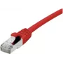 EXERTIS CONNECT Cat 6A S/FTP -verkkokaapeli, punainen, 0,3 m, Slim Snagless Boot 858466