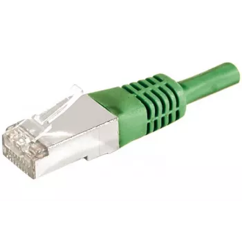 EXERTIS CONNECT CAT 6a F/UTP -verkkokaapeli, 0,3 m, vihreä, 10 Gbps, Slim Snagless 859546