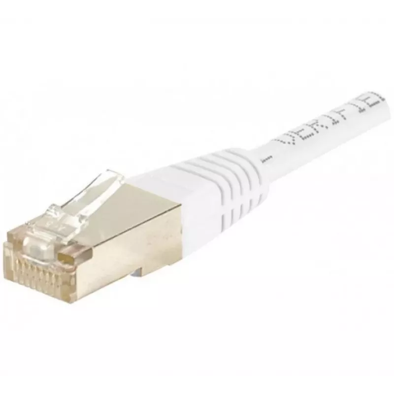 EXERTIS CONNECT Cat.6 S/FTP PiMF -verkkokaapeli, valkoinen, 0,7 m 856842